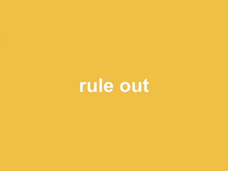 【英語フレーズ】3分で覚える「rule out」の意味と使い方 – saya_blog